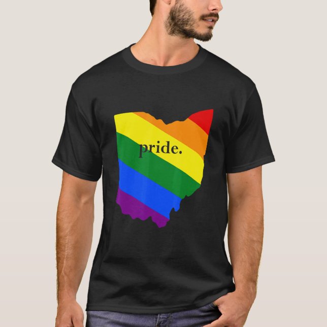 LGBTQ+ Ohio Pride T Shirt (Framsida)