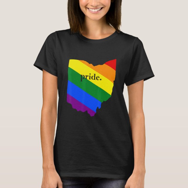 LGBTQ+ Ohio Pride T Shirt (Framsida)
