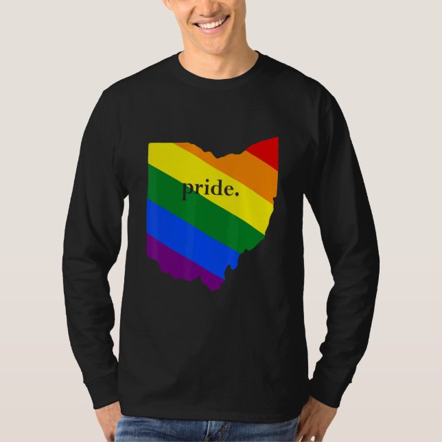 LGBTQ+ Ohio Pride T Shirt (Framsida)