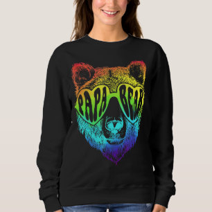Lgbtq Pappa Bear Lgbt Rainbow Flagga Gay pride Pro T Shirt