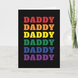 LGBTQ: Pappa Gay pride Pappa Fars dag Kort