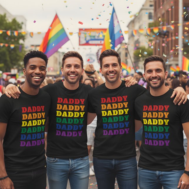 LGBTQ: Pappa Gay pride Pappa Fars dag T Shirt (Skapare uppladdad)