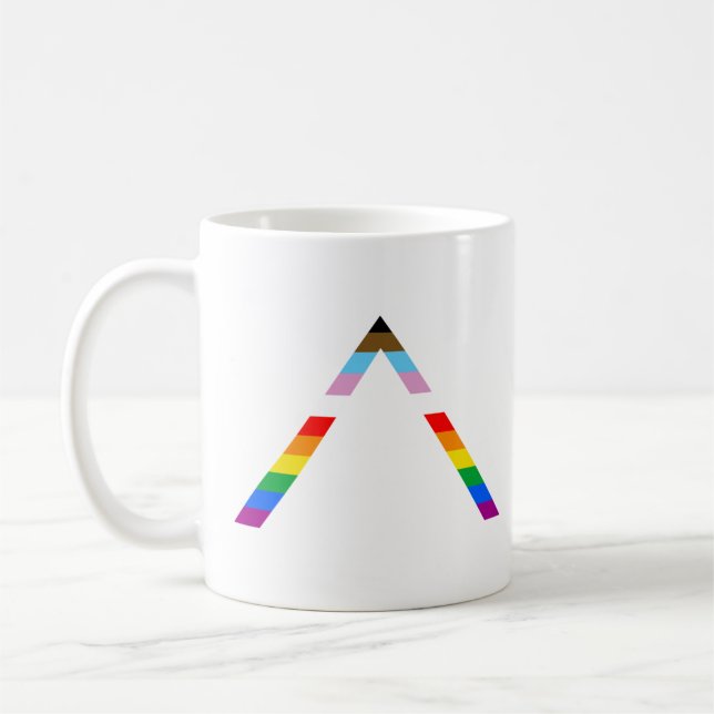 LGBTQ POC Ally Symbol Kaffemugg (Vänster)