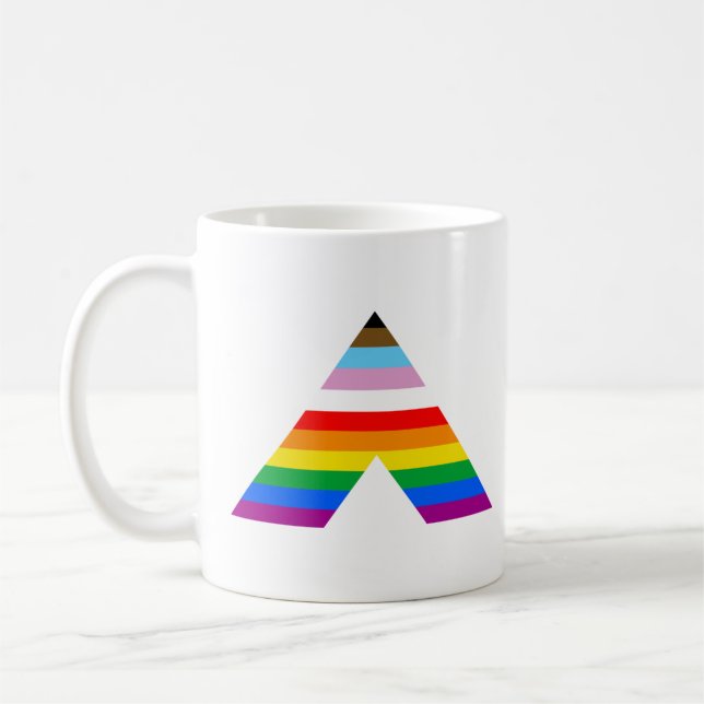 LGBTQ POC Ally Symbol Kaffemugg (Vänster)