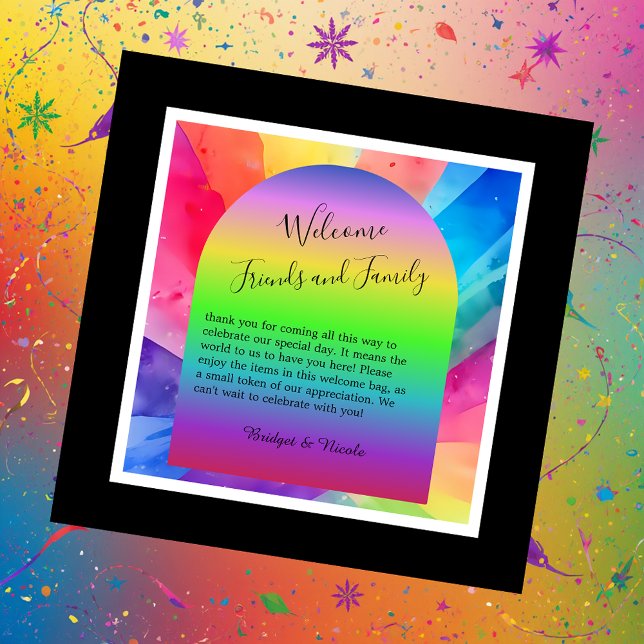 lgbtq pride bröllop gåvor etiketter (Skapare uppladdad)