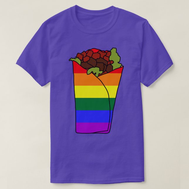 LGBTQ-Pride Burrito T Shirt (Design framsida)
