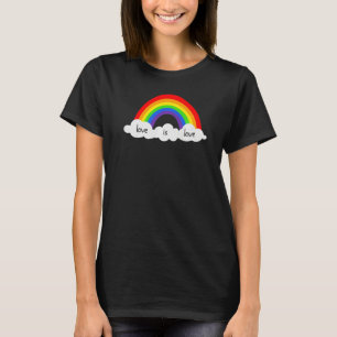 Lgbtq Pride Kärlek Rainow Graphic Parad Marcute Cu T Shirt