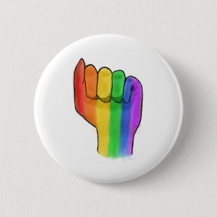 LGBTQ+ Pride knäppas klämmer fast Knapp
