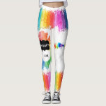 LGBTQ - Pride Leggings - Måla regnbågen<br><div class="desc">Regnbågen, officiellens symbol för homosexuella blev populär på 1970-talet. År 1978 designade San Francisco-konstnären Gilbert Baker det som anses vara det första moderna flagga i gay pride genom att kombinera åtta rand, vardera ett annat färg med sin egen symbolism: rosa för sexualitet, rött för livet, orange för läkning, gult för...</div>