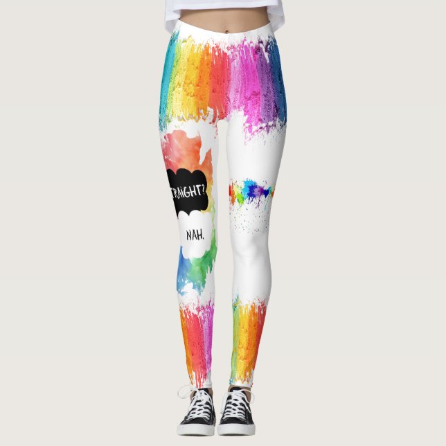 LGBTQ - Pride Leggings - Måla regnbågen (Framsida)