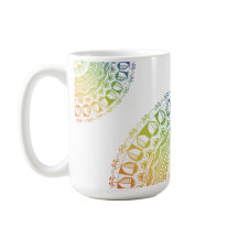 LGBTQ+ Pride Mandala Mugg - Färgrik Symbolisk Desi