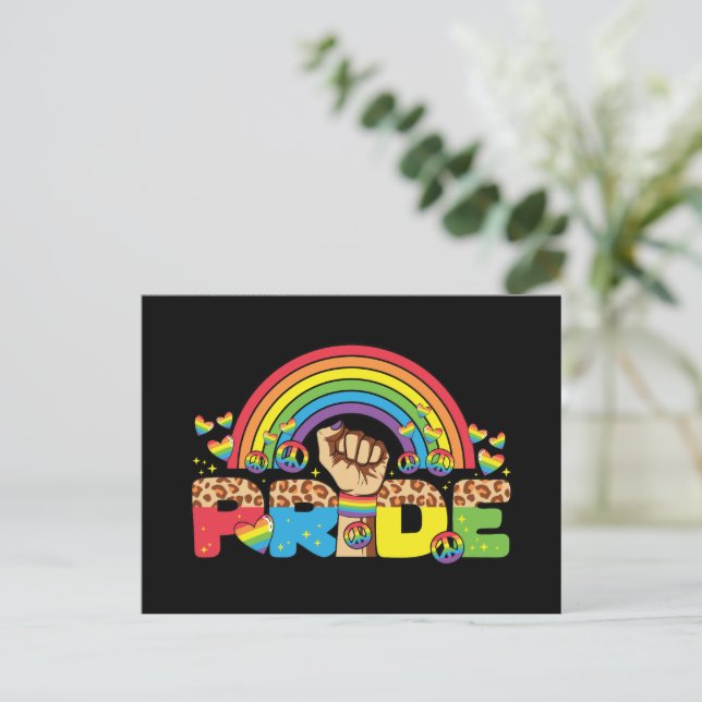 LGBTQ - Pride och regnbåge Vykort (Stående Fram)