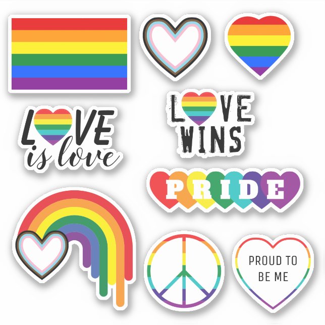 LGBTQ-Pride Pack Klistermärken (Framsida)