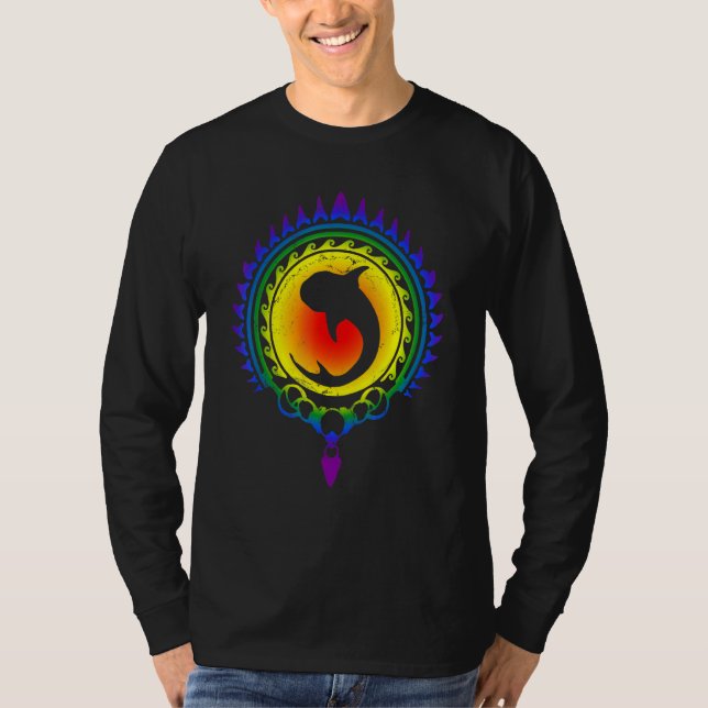 Lgbtq Pride Polynesian Whale Shark T Shirt (Framsida)