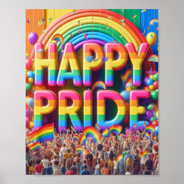 LGBTQ+-Pride Poster (Framsidan)