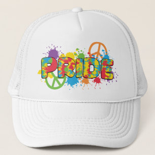 LGBTQ - Pride - Rainbow Färg Paint Stänk Keps