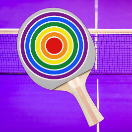 LGBTQ-Pridet Flagga Regnbåge måltema Ping Pong Pa Pingisracket