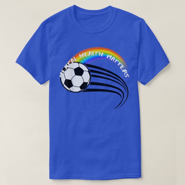 Lgbtq-Pridet Fotboll för psykisk hälsa3045 1379 T Shirt (Design framsida)