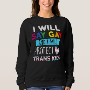 LGBtq-Pridet ska jag säga Gay och jag ska skydda T Shirt