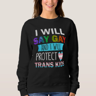 LGBtq-Pridet ska jag säga Gay och jag ska skydda T Shirt