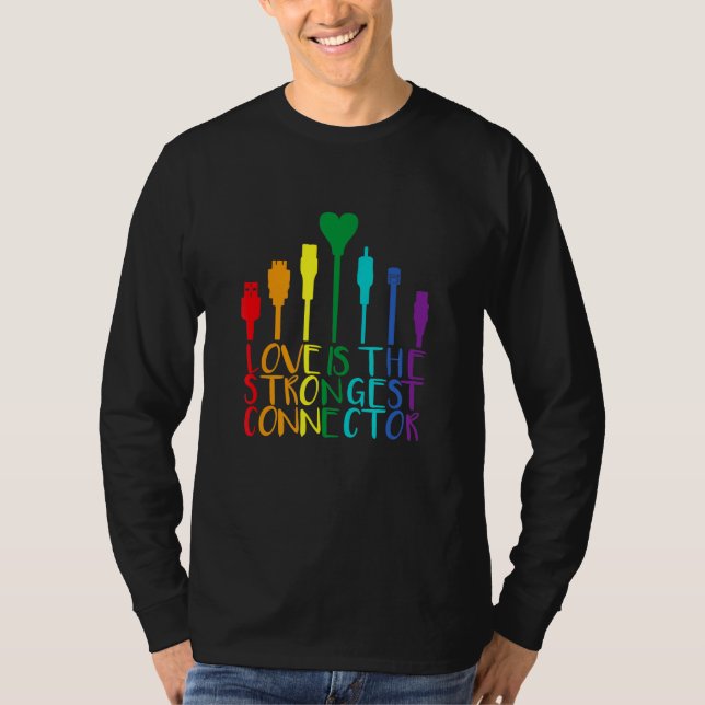 Lgbtq-Pridets kabelanslutning 1 T Shirt (Framsida)