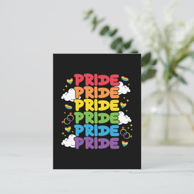 LGBTQ - Pridets månad Vykort (Stående Fram)