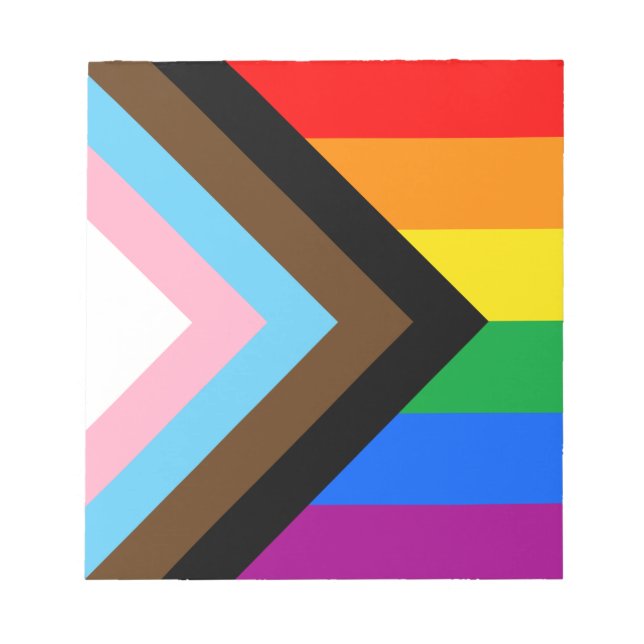 LGBTQ+ Progress Pride Anteckningsblock (Framsida)