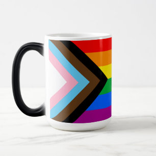 LGBTQ+ Progress Pride Flag Kaffe Mugg
