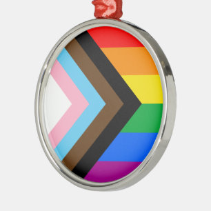 LGBTQ+ Progress Pride Julgransprydnad Metall