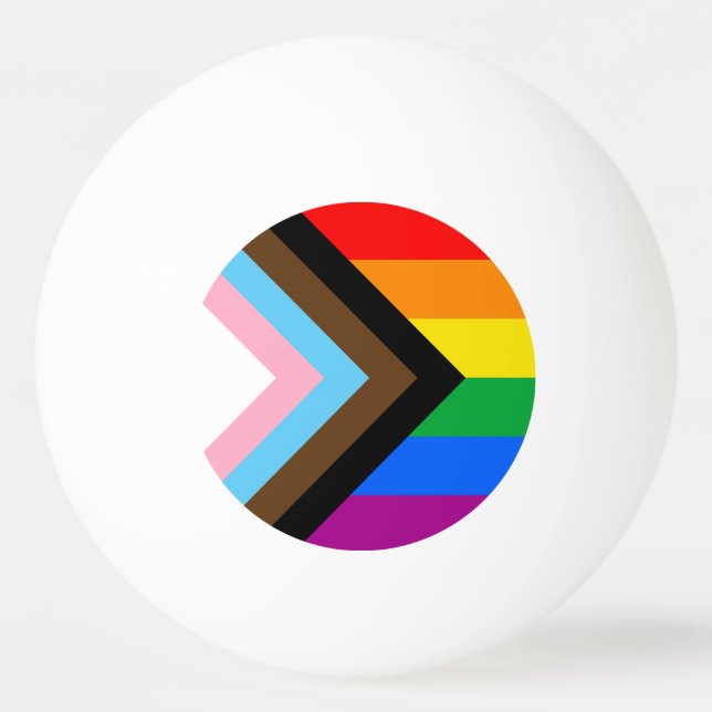 LGBTQ+ Progress Pride Pingisboll (Framsidan)