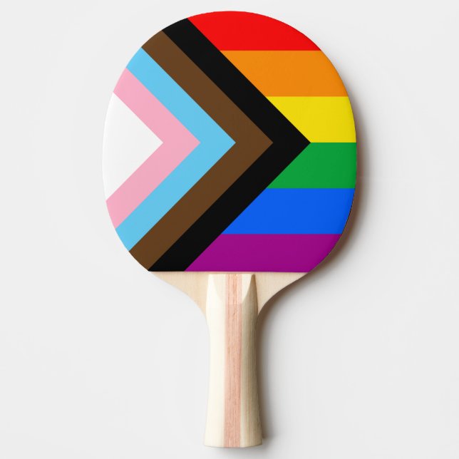 LGBTQ+ Progress Pride Pingisracket (Framsidan)