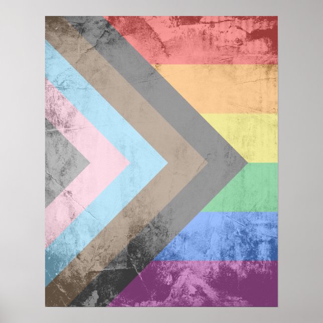 LGBTQ+ Progress Pride Poster (Framsidan)