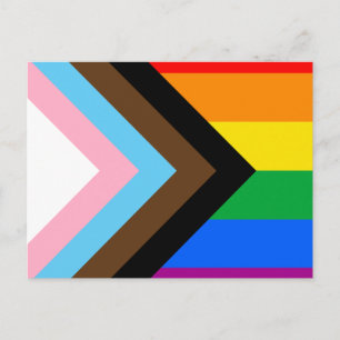 LGBTQ+ Progress Pride Vykort