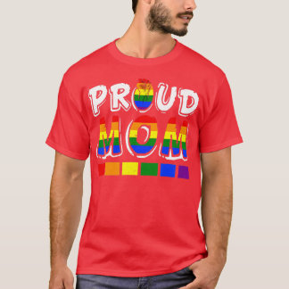 LGBTQ Proud Mamma Gay Lesbisk LGBT Fist Rainbow Mo T Shirt