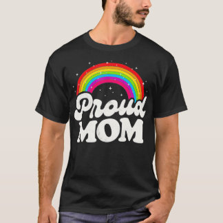 LGBTQ Proud Mamma Gay pride HBT Ally Rainbow Mor T Shirt