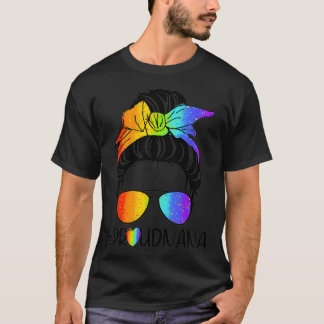 LGBTQ Proud Nana Tshirt Women Celebrate Pride Day  T Shirt