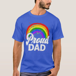 LGBTQ Proud Pappa Gay pride HBT Ally Rainbow Far T Shirt