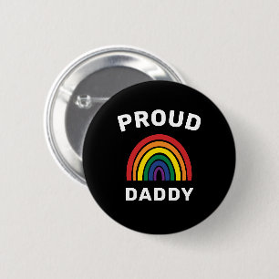 LGBTQ Proud pappa Gay pride Rainbow Fars dag Knapp