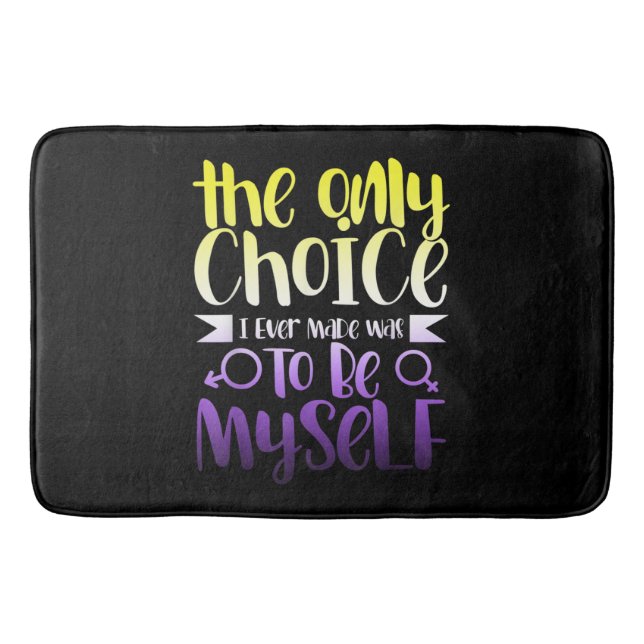 LGBTQ Queer Nonbinary  Androgynous Non Binary Badrumsmatta (Framsidan)