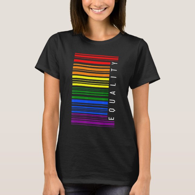 Lgbtq Rainbow Equality Rak Ally Gender A T Shirt (Framsida)
