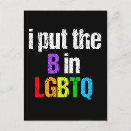 LGBTQ Rainbow Humor Citote från Funny Bisexual Vykort