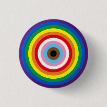 Lgbtq rainbow rand bullseye gay pride flagga