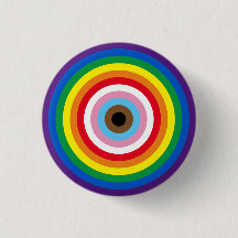 Lgbtq rainbow rand bullseye gay pride flagga