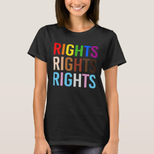 LGBTQ+ RÄTTIGHETER RÄTTIGHETER RÄTTIGHETER T SHIRT