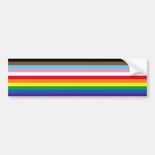 Lgbtq regnbåge 11 rand inklusive gay pride flagga bildekal