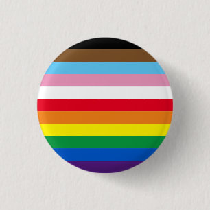 Lgbtq regnbåge 11 rand inklusive gay pride flagga knapp