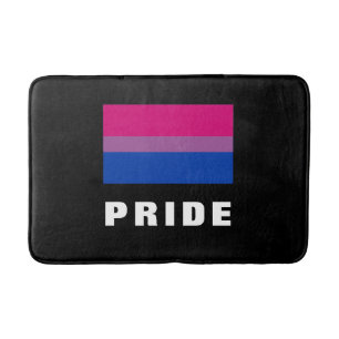 LGBTQ regnbåge Bisexuell Pride Flagga Anpassad tex Badrumsmatta