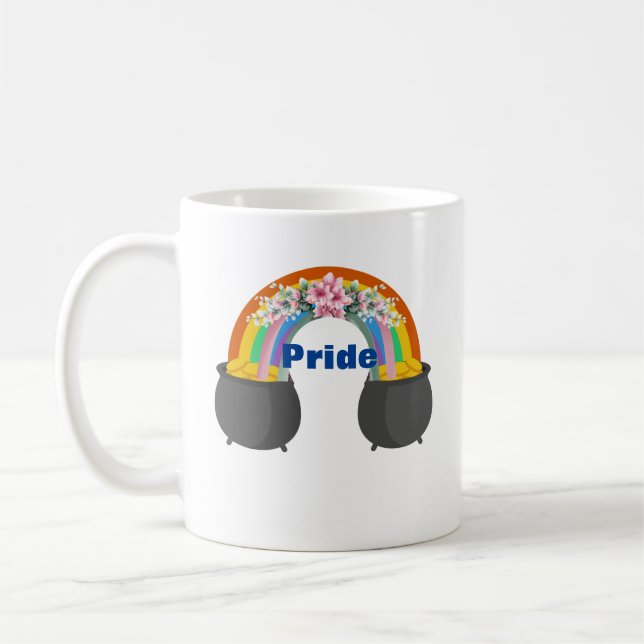 LGBTQ-regnbåge Kaffemugg (Vänster)