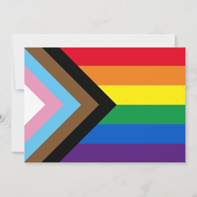 Lgbtq-regnbågens inkluderande mångfald gay pride f inbjudningar (Framsida)