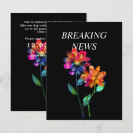 LGBTQ ROligt Bröllopsdatum ÄNDRA Blommor & Stolth Tilläggskort